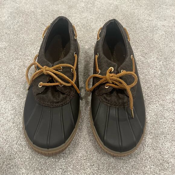 Michael Kors Women's Low Rain Duck Boot Brown Size 8 - Picture 2 of 6